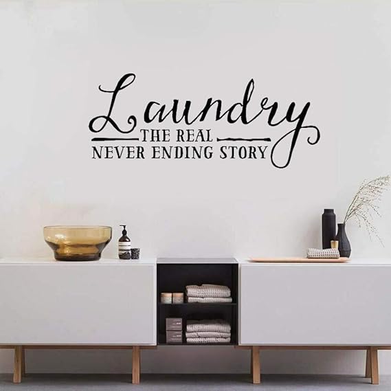 Pegatina De Pared Decoración De La Sala De Lavandería Etiqueta De La