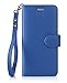 FYY Designed for iPhone SE Case 2022 (3rd Gen) / iPhone SE Case 2020 (2nd Gen) / iPhone 7 Case/iPhone 8 Case, Luxury PU Leather Wallet Phone Case with Card Holder Flip Kickstand Cover Navy