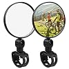 Ziyero 1 paar mini bolle reflector spiegel 360 graden rotatie reflector spiegel onbreekbaar fiets spiegel schokbestendig…