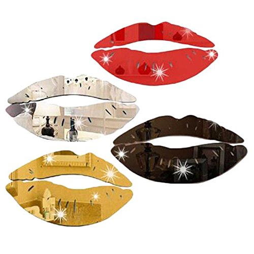 Chiak Olseti Modern 3D Lips Removable Wall Sticker Home Room Decor Mirror Wall Art Decal Posters Prints