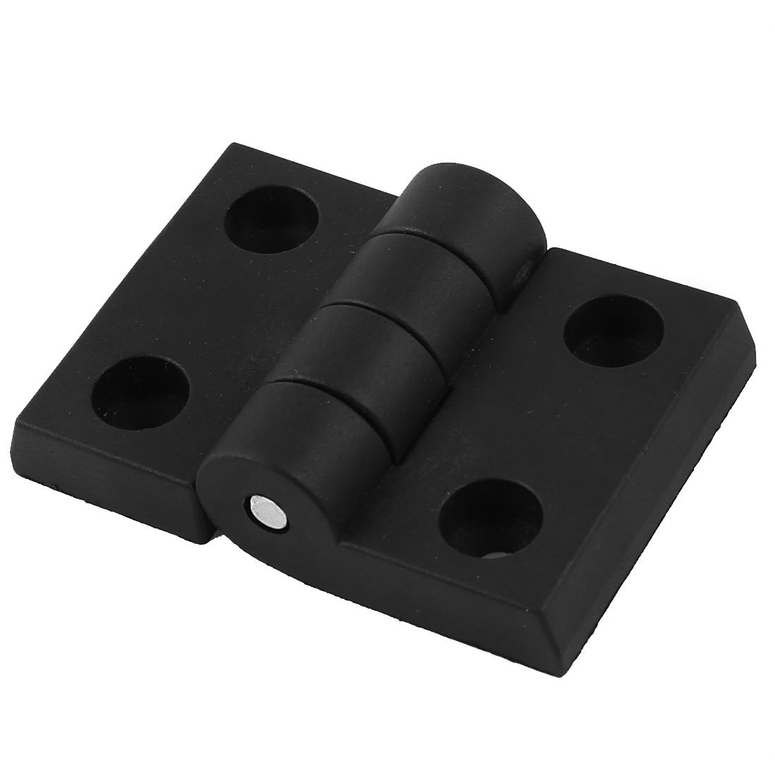 Sourcingmap Plastic Rectangle Cupboard Cabinet Door Hinge 50mmx70mm Black