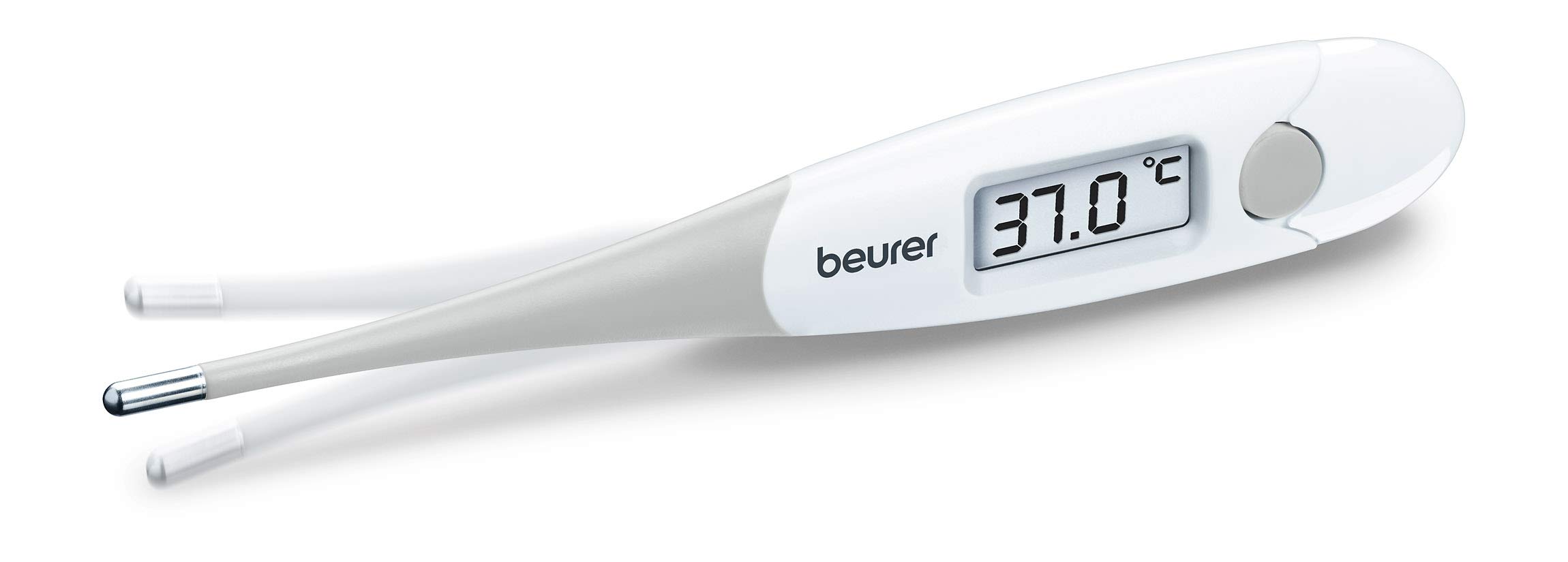 Beurer FT 13 Waterproof Flexible Digital Thermometer with Optical and Sound Fever Alert, Comfortable Fever Measurement for Babies, Children and Adults