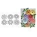 ANBOO Cutting Dies, Flower Heart Metal Cutting Dies Stencil Cutting for Making Scrapbooking Cut Flower Metal Die Cuts for Card Making (F)