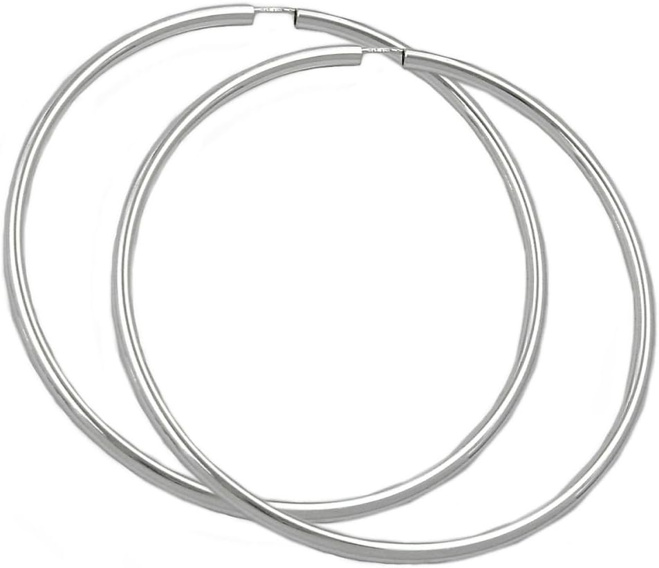 Hoop Earrings 90725-70mm Silver 925