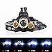 2 Pack Brightest and Best 6000 Lumen Bright Headlamp Flashlight , IMPROVED LED with Rechargeable Batteries for Reading Outdoor Running Camping Fishing Walking - Waterproof Headlight