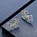 4MEMORYS Rainbow Unicorn Jewelry Set Including Pendant Necklace,Earrings,Bracelet Rhinestone Crystal Rhodium Plated Women Girls Gift