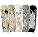 Every day Women,Girls,Boys Animal Cotton Blend Casual Socks Crew Socks,One Size Fits Most (No1.)