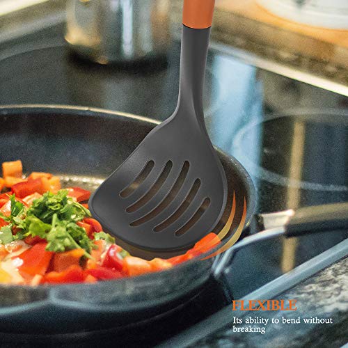 SHINEURI 6 Pieces Cookware Set 12 Inch Nonstick Ceramic Woks and Stir Fry Pans, Copper Skillet, Kitchen Cooking Utensils Saute Pan with Induction Base & Glass lid