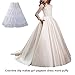 Puffy Crinoline Petticoat Skirt for Girls 3 Hoops Slip for Pageant Dress Gown 3years-6years White