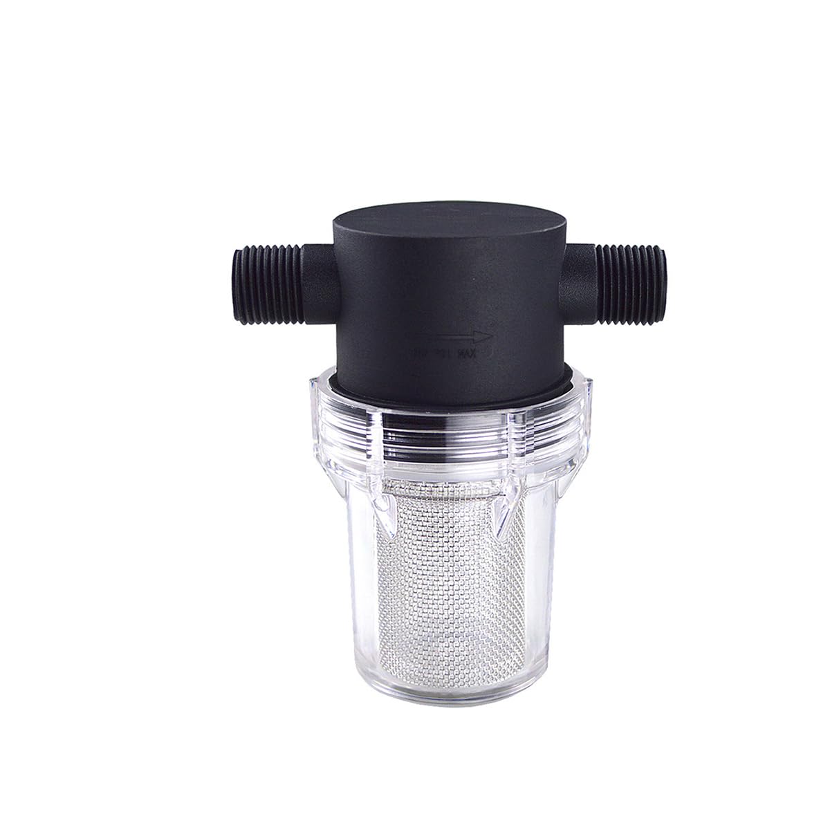 Michear Pipeline Filter,1/2 Inch Water Pump Filter Mesh Stainless Steel Strainer,Inline Mesh Screen,Water Pump Filter for Garden Irrigation Pipeline Sediment Impurity Purification (20 mesh)