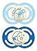 MAM Perfect Night Pacifiers, Glow in the Dark Pacifiers (2 pack) MAM Pacifiers 6 Plus Months, Best Pacifier for Breastfed Babies, Baby Boy Pacifier, Blue primary