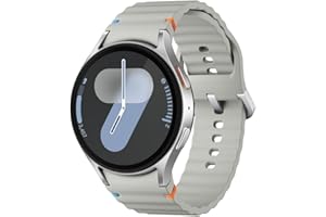 Samsung Galaxy Watch 7 (44mm) AI Smartwatch w/ 1.5" AMOLED, Wear OS 5, Wi-Fi, Bluetooth, Heart Rate, Sleep Apnea & GPS Fitness Tracker, International Model L310 (w/Fast Charger, Silver)