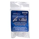 10 Pair D-Shape Push-In Silicone Nose Pads 15 mm (10 PAIR, D SHAPE 15MM PUSH-IN)