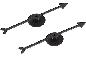 MYUIAO 2Pcs Spinner Game Engaging Board Arrow Set Home and School Party Spinners Plastic Craft with Suction Cup Board Games Accessories (Black)