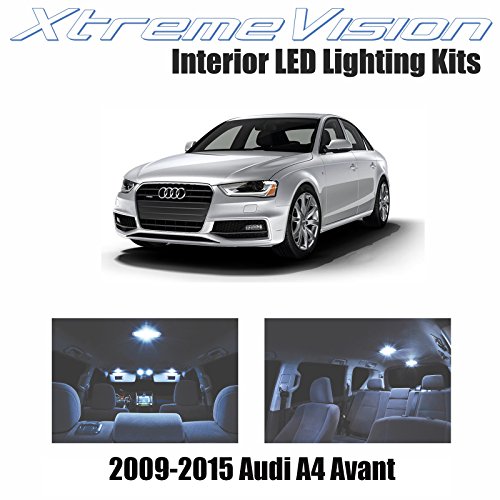 XtremeVision Audi A4 Avant 2009-2015 (13 Pieces) Cool White Premium Interior LED Kit Package + Installation Tool