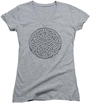 Celtic Knot Shield Irish Cool Junior V-Neck T-Shirt Tee
