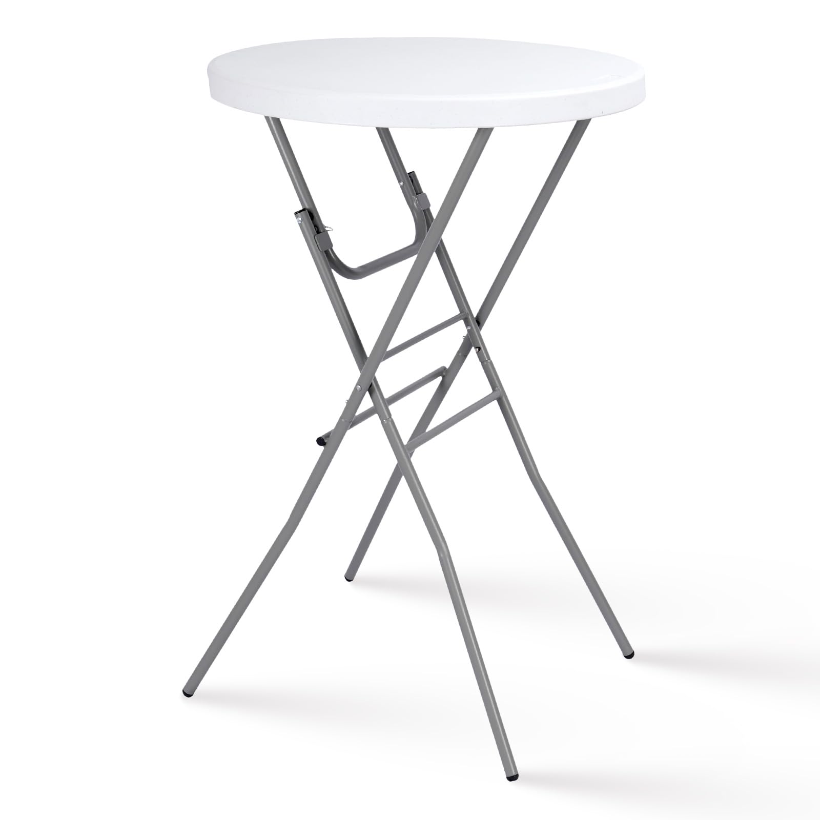 Photo 1 of ***FACTORY SEALED***Byliable 28in Cocktail Table White High Top Folding, Round Portable Bar Height Folding Table with Removable Legs, Indoor Outdoor Banquet for Parties, Commercial, Speech, School