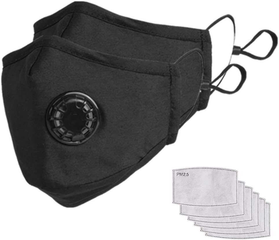 UpUser Dust Mask with Sunglass, Activated Carbon Dustproof Masks with Extra Filter Cotton Sheet and Valves for Running, Cyclinging, Exhaust Gas, Pollen Allergy, PM2.5