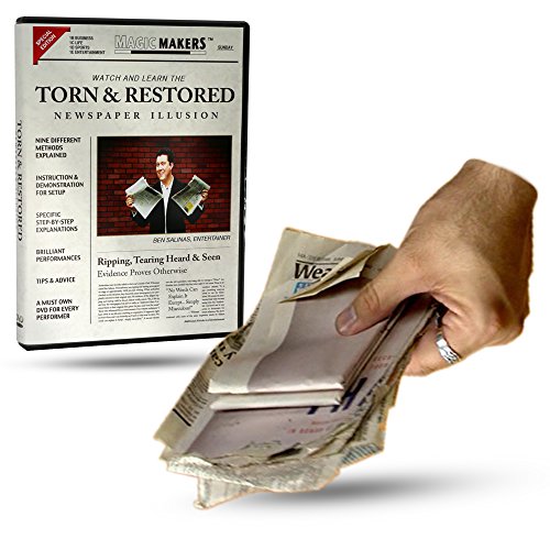 Magic Makers Torn and Restored Newspaper Illusion - Learn 9 Methods