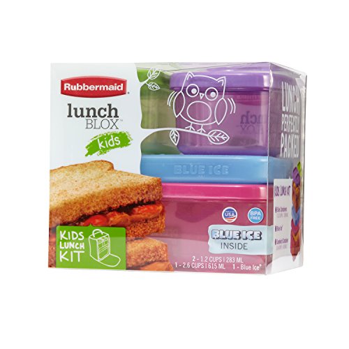 Rubbermaid LunchBlox Kids Tall Lunch Bag Kit, Purple/Pink/Green, 1866738 on Galleon Philippines
