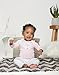 Lamaze Organic Baby Baby Girls' Long Sleeve Cotton Bodysuit, Snap Closure, 6 Months Red (LA3204072I17)