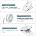 USB Portable Clip On Stroller Fan, 3 Speeds Flexible Bendable Mini Personal Desk Electric Fans with 2000mAh Rechargeable Battery Operated Quiet Cooling Oscillating Fans for Bed, Dorm, Car (White)