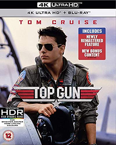 Amazon Com Top Gun 4k Uhd Blu Ray Tom Cruise Kelly Mcgillis Val Kilmer Anthony Edwards Tony Scott Movies Tv