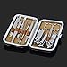 Newcomdigi Manicure Pedicure Kit 10 set Stainless Steel With Grooming Case