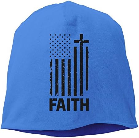 HNJI0JIAA Particular Unisex American Christian Distressed Black USA Flag Sport Cap Hats Royalblue