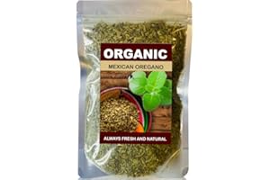 100% Gourmet Whole Mexican Oregano, 4oz Natural Dried Whole leaves with fresh aroma Mexican perfect for Seasoning all your Recipes Ideal For Oregano Tea