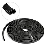 MATCC 4M U Shape Edge Trim Rubber Seal Protector Guard Strip For Cars Metal Edges Boat