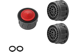 JQK Faucet Areator, 2.2 GPM Flow Retrictor Insert Faucet Aerators Replacement Parts Bathroom 3 Pack, FA2-P3