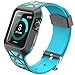 Apple Watch Case, i-Blason Unity Series Premium Hybrid Protective Bumper Protective Case for Apple Watch 42 mm 2015 Release [Not Compatible with 38 mm] (Blue)