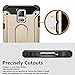 Galaxy S5 Case,Wollony Rugged Hybrid Dual Layer Armor Protective Back Case Shockproof Cover for Galaxy S5 - Heavy Duty - Slim Hard Shell Protection - Impact Resistant Bumper (Gold)