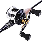 Sougayilang Baitcasting Fishing Reel with High Speed 9+1 Ball Bearings 7:1 Gear Ratio Saltwater Baitcast Baitcaster Fishing Reel
