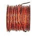 Glory Qin Distressed Brown Color Soft Round Genuine Jewelry Leather Cord Leather Rope (2mm 10 Yards)