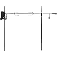 onlyfire Barbecue Rotating Cordless Dual Post Open Fire Spit Rotisserie Grill System with 38 Inch Spit Rod
