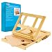 U.S. Art Supply Solana Adjustable Wood Desk Table Easel with Storage Drawer, Paint Palette, Premium Beechwood - Portable Wooden Artist Desktop, Board for Canvas, Painting, Drawing Sketching Book Stand primary