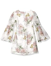 Amy Byer - Vestido de gasa con campana grande para niña