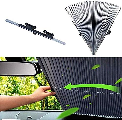 Oeyal Car Windshield Sun SUV Shade, Retractable Foldable Car Windows Sun SUV Shade UV Protection Front Windows for Windshield SUV Car, Trucks, Vans (70cm)