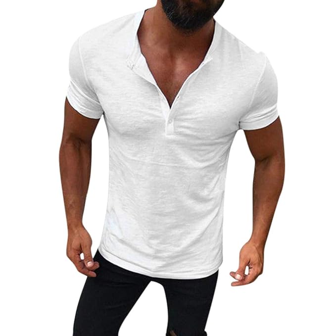 camiseta con botones hombre