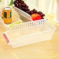 Flytoasky Freezer Refrigerator Organizer Trays Bins Pantry Cabinet Storage Box Fridge Fruits Vegetables Containers Storage Baskets