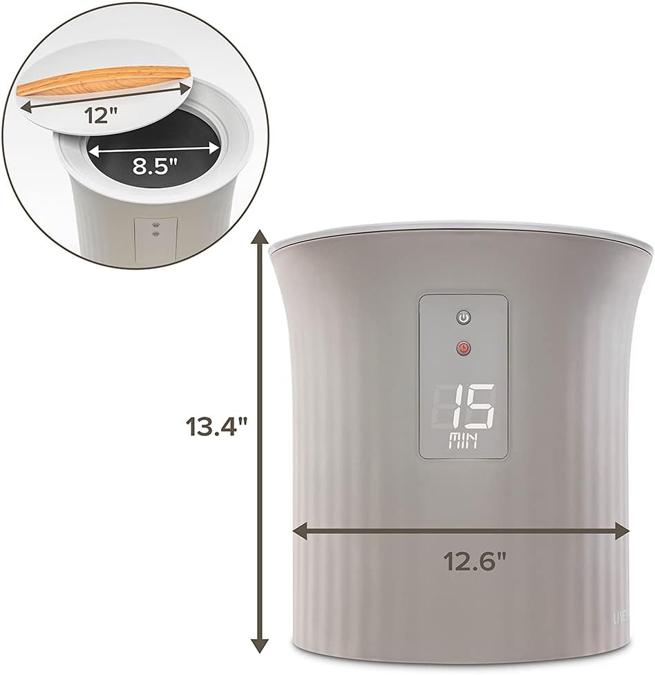 Live Fine Towel Warmer | Bucket Style Luxury Heater with LED Display, Adjustable Timer, Auto Shut-Off | Fits 40” x 70” Oversized Bath Sheet Towel: Home & Kitchen