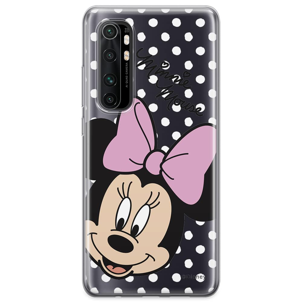 ERT GROUP mobile phone case for Xiaomi MI NOTE 10 Lite original and officially Licensed Disney pattern Minnie 008 optimally adapted to the shape of the mobile phone, partially transparent