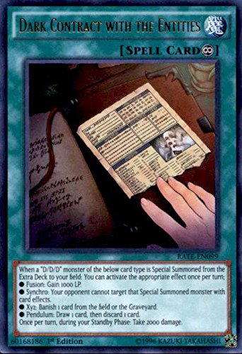 Yu-Gi-Oh! - Dark Contract with the Entities RATE-EN099 Ultra Rare 1st Edition - Raging Tempest