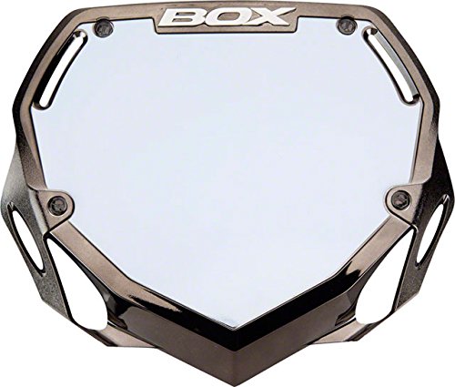 BOX Components Phase 1 Number Plate Large Black Chrome