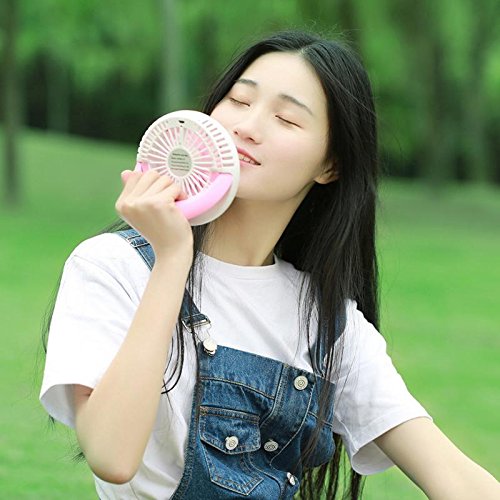 image for Sammid 3 Speed Adjustable Portable Fans,USB Mini Handheld Cute Fans,fo