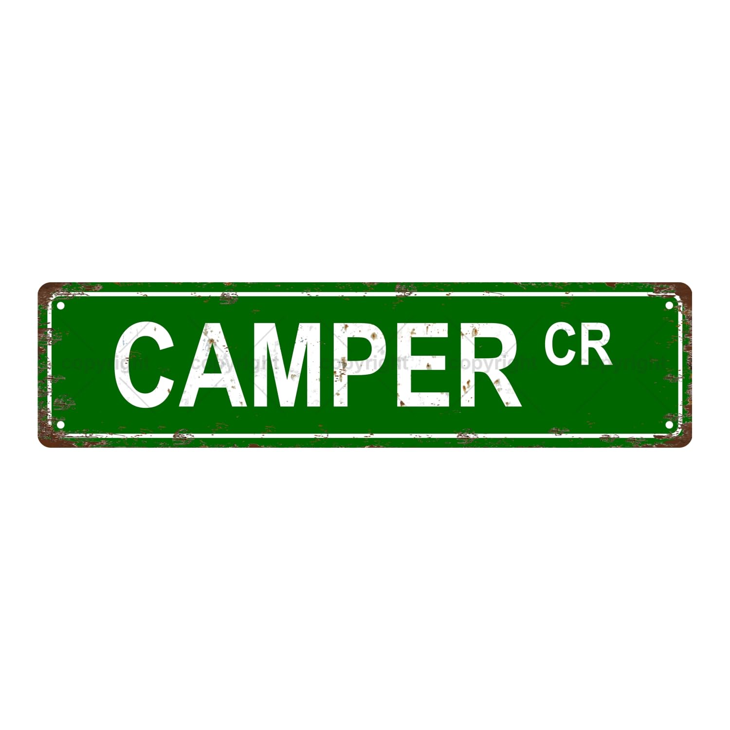 CAMPER CR Sports Vintage Metal Tin Sign, Street