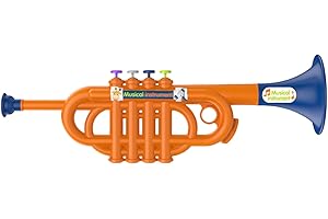 Trompette jouet pour enfants, instrument de musique pour l'apprentissage précoce et les enfants, trompette amusante simulée p