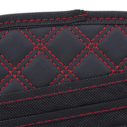 YouCY Latticed Car CD Clip Sun Visor CD Holder Car Storage Supplies Car Sun Visor Organizer Pocket Storage Pouch,CD Visor Organizer,Red
